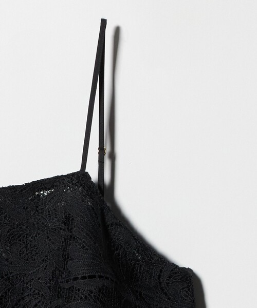 green label relaxing（グリーンレーベルリラクシング）の「レース キャミソール（キャミソール・レディース・ホワイト/ブラック・FREE）」の5枚目の写真