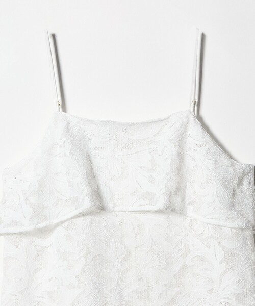 green label relaxing（グリーンレーベルリラクシング）の「レース キャミソール（キャミソール・レディース・ホワイト/ブラック・FREE）」の8枚目の写真