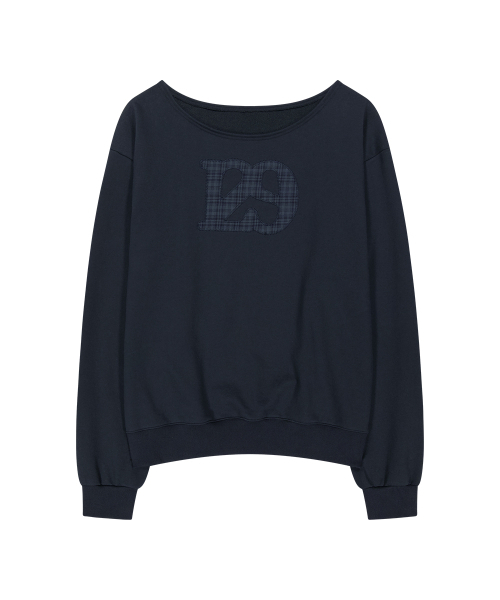 ILLIGO（イリゴ）の「129 ロゴパッチボートネックスウェット ネイビー（スウェット・レディース・その他・SMALL/MEDIUM）」の7枚目の写真