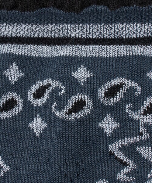 BLEU FORET（ブルーフォレ）の「＜BLEU FORET＞BANDANA ソックス（ソックス/靴下・レディース・ブラウン系/ネイビー・36/38）」の4枚目の写真