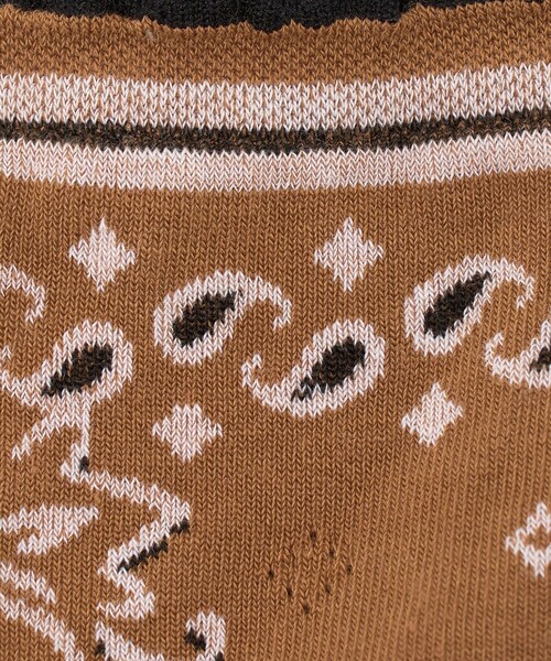 BLEU FORET（ブルーフォレ）の「＜BLEU FORET＞BANDANA ソックス（ソックス/靴下・レディース・ブラウン系/ネイビー・36/38）」の5枚目の写真