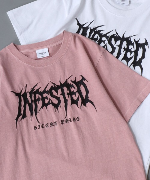 SITRY(シトリー)の「新柄追加 Grunge Style T-Shirt/グランジ ヴィンテージライク ショート丈 半袖Tシャツ レディース メンズ(Tシャツ/カットソー・メンズ・カモフラージュ/ホワイト/ブラック/ブラック系その他2/ピンク/ブラック系その他/ブラック系その他4/ブラック系その他3/ホワイト系その他/ピンク系その他/ホワイト系その他2/ブラック系その他5・S/L/M)」の11枚目の写真