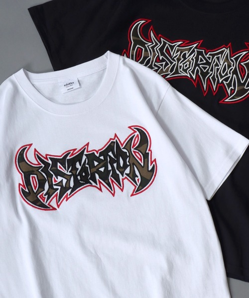 SITRY(シトリー)の「新柄追加 Grunge Style T-Shirt/グランジ ヴィンテージライク ショート丈 半袖Tシャツ レディース メンズ(Tシャツ/カットソー・メンズ・カモフラージュ/ホワイト/ブラック/ブラック系その他2/ピンク/ブラック系その他/ブラック系その他4/ブラック系その他3/ホワイト系その他/ピンク系その他/ホワイト系その他2/ブラック系その他5・S/L/M)」の2枚目の写真