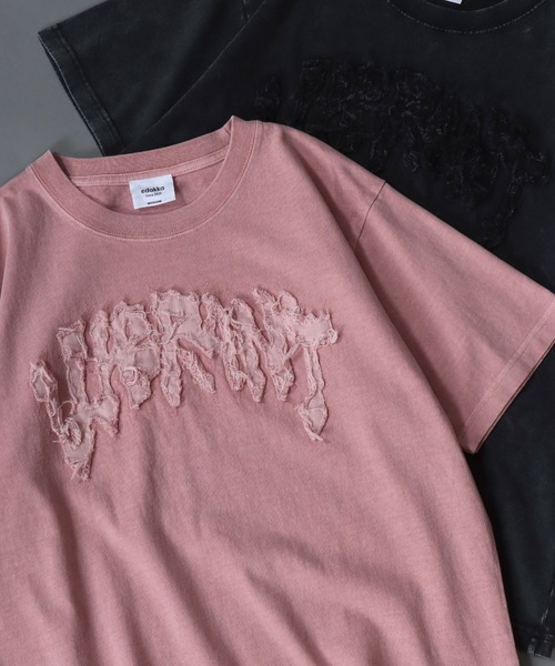 SITRY(シトリー)の「新柄追加 Grunge Style T-Shirt/グランジ ヴィンテージライク ショート丈 半袖Tシャツ レディース メンズ(Tシャツ/カットソー・メンズ・カモフラージュ/ホワイト/ブラック/ブラック系その他2/ピンク/ブラック系その他/ブラック系その他4/ブラック系その他3/ホワイト系その他/ピンク系その他/ホワイト系その他2/ブラック系その他5・S/L/M)」の1枚目の写真