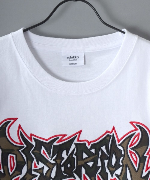 SITRY(シトリー)の「新柄追加 Grunge Style T-Shirt/グランジ ヴィンテージライク ショート丈 半袖Tシャツ レディース メンズ(Tシャツ/カットソー・メンズ・カモフラージュ/ホワイト/ブラック/ブラック系その他2/ピンク/ブラック系その他/ブラック系その他4/ブラック系その他3/ホワイト系その他/ピンク系その他/ホワイト系その他2/ブラック系その他5・S/L/M)」の22枚目の写真