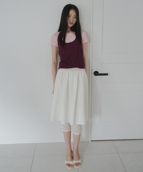 FEKETE(フェケテ)の「sheer tee / シアーTシャツ(Tシャツ/カットソー・レディース・ライトブルー/ピンク/プラム・MEDIUM/SMALL/LARGE)」の21枚目の写真