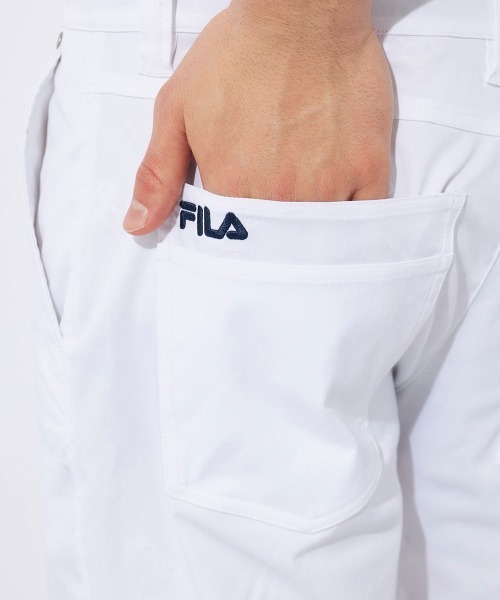 FILA GOLF（フィラゴルフ ）の「【FILA GOLF:フィラゴルフ】エンボスツイルショートパンツ　ゴルフ（その他パンツ・メンズ・ネイビー/ベージュ/ブラック/ホワイト・78/86/82/94/90）」の6枚目の写真