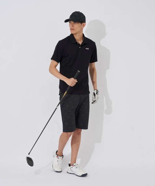 FILA GOLF（フィラゴルフ ）の「【FILA GOLF:フィラゴルフ】エンボスツイルショートパンツ　ゴルフ（その他パンツ・メンズ・ネイビー/ベージュ/ブラック/ホワイト・78/86/82/94/90）」の9枚目の写真