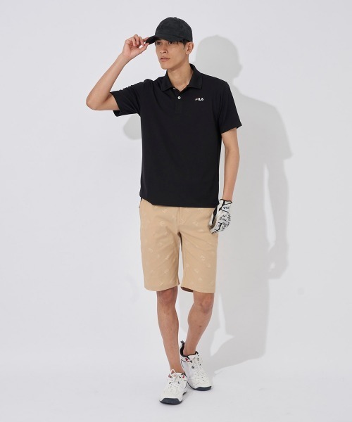 FILA GOLF（フィラゴルフ ）の「【FILA GOLF:フィラゴルフ】エンボスツイルショートパンツ　ゴルフ（その他パンツ・メンズ・ネイビー/ベージュ/ブラック/ホワイト・78/86/82/94/90）」の18枚目の写真