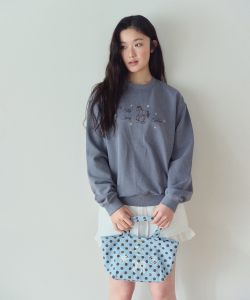 HOMEBODY THINGS(ホームバディ ティングズ)の「Homebody Mini Classic Dot Bag (SKY BLUE)(エコバッグ/サブバッグ・レディース・その他・F)」の3枚目の写真