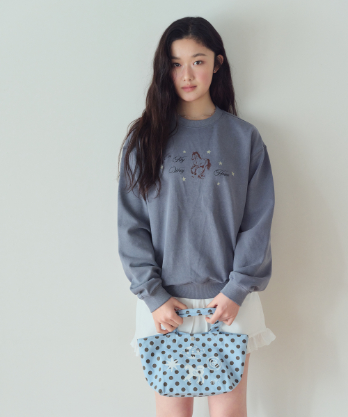 HOMEBODY THINGS(ホームバディ ティングズ)の「Homebody Mini Classic Dot Bag (SKY BLUE)(エコバッグ/サブバッグ・レディース・その他・F)」の5枚目の写真