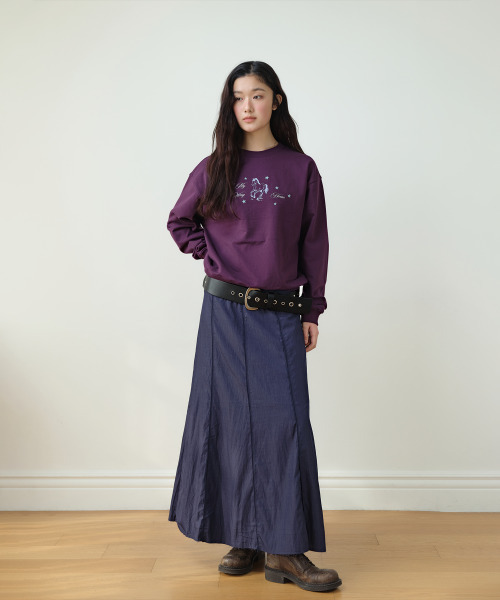 HOMEBODY THINGS（ホームバディ ティングズ）の「Classic Panel Midi Skirt (NAVY)（スカート・レディース・その他・1/2）」の2枚目の写真