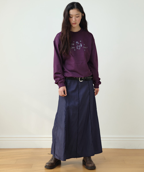 HOMEBODY THINGS（ホームバディ ティングズ）の「Classic Panel Midi Skirt (NAVY)（スカート・レディース・その他・1/2）」の3枚目の写真