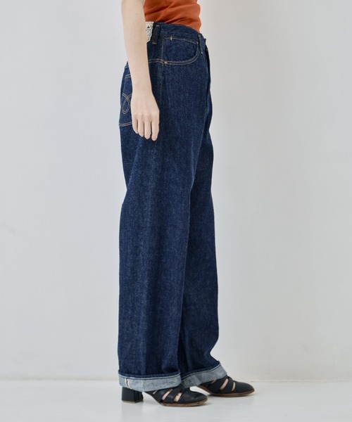 お*司様 orSlow オアスロウ DENIM PRODUCTS デニム モッズ orSlow/オアスロー]HIGH WAIST SELVEDGE DENIM PANTS/JASMIN（デニム