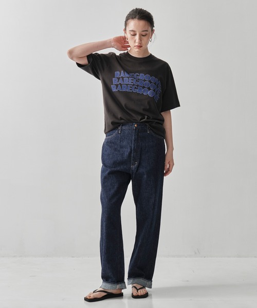 orSlow（オアスロウ）の「[orSlow/オアスロー]HIGH WAIST SELVEDGE DENIM PANTS/JASMIN（デニムパンツ・レディース・ブルー・2/3）」の2枚目の写真