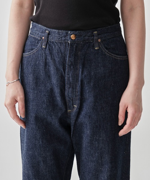 orSlow（オアスロウ）の「[orSlow/オアスロー]HIGH WAIST SELVEDGE DENIM PANTS/JASMIN（デニムパンツ・レディース・ブルー・2/3）」の6枚目の写真