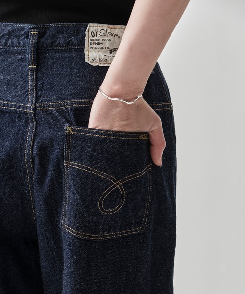 orSlow（オアスロウ）の「[orSlow/オアスロー]HIGH WAIST SELVEDGE DENIM PANTS/JASMIN（デニムパンツ・レディース・ブルー・2/3）」の9枚目の写真