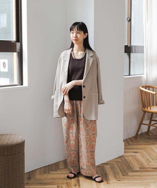 URBAN RESEARCH DOORS(アーバンリサーチドアーズ)の「アソートプリントイージーパンツ(その他パンツ・レディース・ベージュ/グリーン/ナチュラル・FREE)」の9枚目の写真