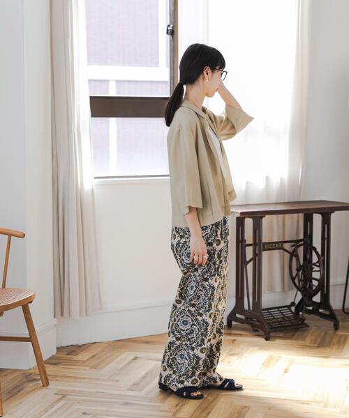 URBAN RESEARCH DOORS(アーバンリサーチドアーズ)の「アソートプリントイージーパンツ(その他パンツ・レディース・ベージュ/グリーン/ナチュラル・FREE)」の20枚目の写真