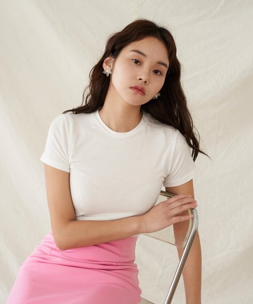 REORG(リオルグ)の「BASIC T-SHIRTS WHITE(Tシャツ/カットソー・レディース・その他・FREE)」の1枚目の写真