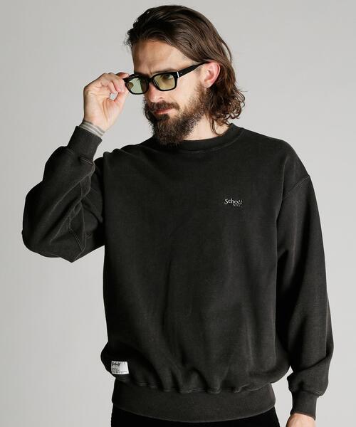 Schott（ショット）の「Schott/ショット/CREW SWEAT TIMELESS AND TRUE/クルー スウェット タイムレス アンド トゥルー（スウェット・メンズ・ネイビー/ブラック・M/2XL/XL/L）」の4枚目の写真