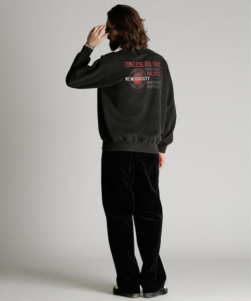 Schott（ショット）の「Schott/ショット/CREW SWEAT TIMELESS AND TRUE/クルー スウェット タイムレス アンド トゥルー（スウェット・メンズ・ネイビー/ブラック・M/2XL/XL/L）」の5枚目の写真