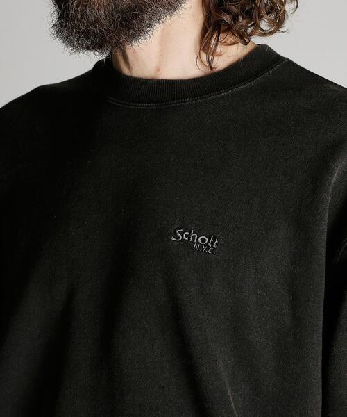 Schott（ショット）の「Schott/ショット/CREW SWEAT TIMELESS AND TRUE/クルー スウェット タイムレス アンド トゥルー（スウェット・メンズ・ネイビー/ブラック・M/2XL/XL/L）」の9枚目の写真