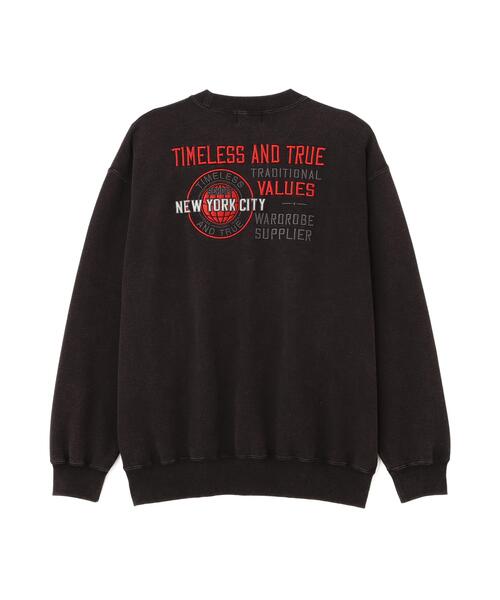 Schott（ショット）の「Schott/ショット/CREW SWEAT TIMELESS AND TRUE/クルー スウェット タイムレス アンド トゥルー（スウェット・メンズ・ネイビー/ブラック・M/2XL/XL/L）」の12枚目の写真