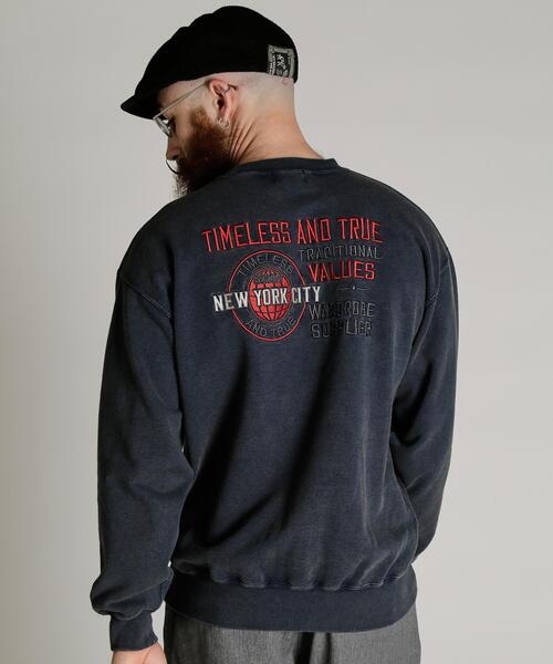 Schott（ショット）の「Schott/ショット/CREW SWEAT TIMELESS AND TRUE/クルー スウェット タイムレス アンド トゥルー（スウェット・メンズ・ネイビー/ブラック・M/2XL/XL/L）」の15枚目の写真