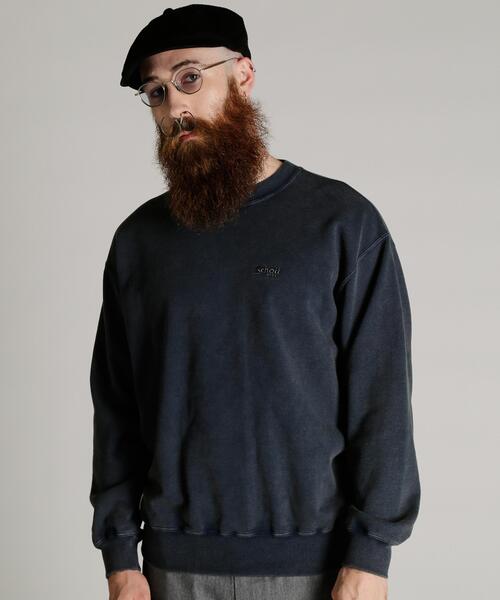 Schott（ショット）の「Schott/ショット/CREW SWEAT TIMELESS AND TRUE/クルー スウェット タイムレス アンド トゥルー（スウェット・メンズ・ネイビー/ブラック・M/2XL/XL/L）」の16枚目の写真