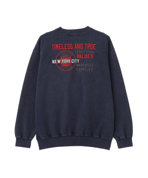 Schott（ショット）の「Schott/ショット/CREW SWEAT TIMELESS AND TRUE/クルー スウェット タイムレス アンド トゥルー（スウェット・メンズ・ネイビー/ブラック・M/2XL/XL/L）」の19枚目の写真