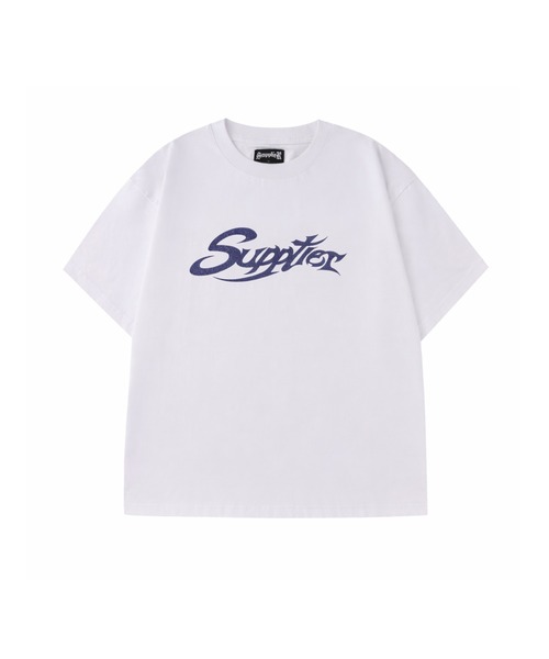 T-shirt | Glitter Inferno Logo Tee | SUPPLIER — футболка с блестящим логотипом
