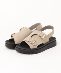 【U.S. POLO ASSN./ユーエスポロアッスン】脱ぎ履き楽々 カジュアルサンダル ダブルベルト ブランドロゴ 韓国ファッション