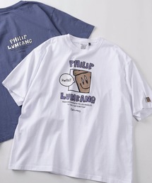 【75】【Philip Lumbang/フィリップ・ランバン】 リラックスフィット グラフィックデザイン バックプリント クルーネックTシャツ ユニセックス