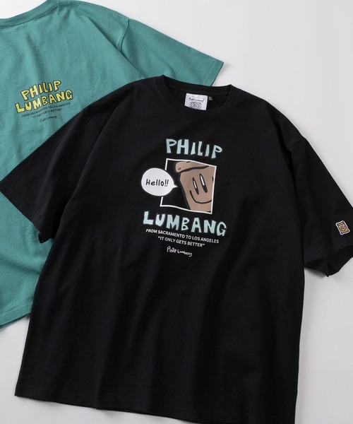 Philip Lumbang(フィリップランバン)の「【75】【Philip Lumbang/フィリップ・ランバン】 リラックスフィット グラフィックデザイン バックプリント クルーネックTシャツ ユニセックス(Tシャツ/カットソー・レディース・ブルー系3/グリーン系2/ホワイト系2/ホワイト系1/グリーン系1/ベージュ系3/ベージュ系1/ブルー系1/ブラック系2/ホワイト系3/ブルー系2/グリーン系3/ベージュ系2/ブラック系3/ブラック系1・M/XL/L)」の6枚目の写真