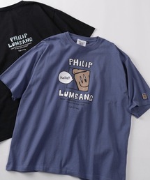 Philip Lumbang（フィリップランバン）の「【75】【Philip Lumbang/フィリップ・ランバン】 リラックスフィット  グラフィックデザイン バックプリント クルーネックTシャツ ユニセックス（Tシャツ/カットソー）」