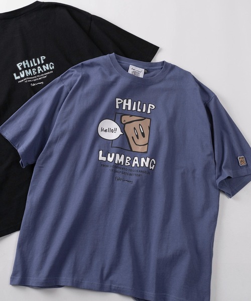 Philip Lumbang(フィリップランバン)の「【75】【Philip Lumbang/フィリップ・ランバン】 リラックスフィット グラフィックデザイン バックプリント クルーネックTシャツ ユニセックス(Tシャツ/カットソー・レディース・ブルー系3/グリーン系2/ホワイト系2/ホワイト系1/グリーン系1/ベージュ系3/ベージュ系1/ブルー系1/ブラック系2/ホワイト系3/ブルー系2/グリーン系3/ベージュ系2/ブラック系3/ブラック系1・M/XL/L)」の14枚目の写真