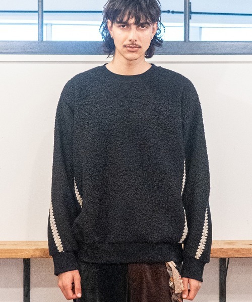 masterkey（マスターキー）の「msw1873- CLAM-SWEAT 刺繍スウェット(MK27A-C-24)（スウェット・メンズ・キャメル/グレー/ブラック・S/M）」の2枚目の写真