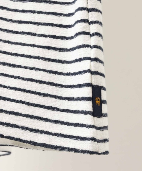 Ben Sherman（ベンシャーマン）の「テクスチャードボーダーTシャツ（Tシャツ/カットソー・メンズ・ホワイト・MEDIUM）」の9枚目の写真