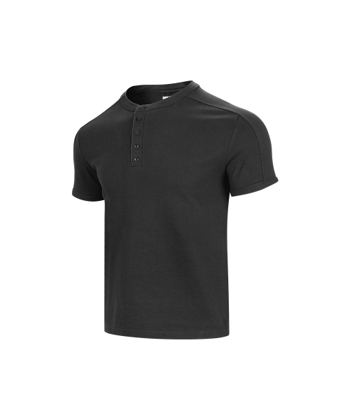 NINEZ(ナインゼット)の「コットンスパン切り替えヘンリーネックマッスルフィットTシャツ(2カラー)(Tシャツ/カットソー・メンズ・ブラック/チャコール・2XL/MEDIUM/LARGE/X-LARGE)」の8枚目の写真