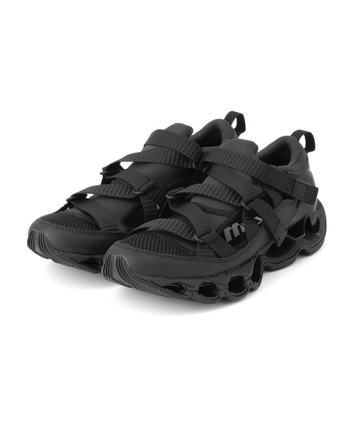 MIZUNO(ミズノ )の「【MIZUNO(ミズノ)】WAVE PROPHECY STRAP(スニーカー・レディース・ホワイト/ブラック/グレー・25/23/24)」の1枚目の写真