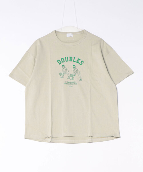 FOV(フォブ)の「フォブ DOUBLES Tシャツ(Tシャツ/カットソー・レディース・ブラック/ホワイト/グレイッシュベージュ・F)」の7枚目の写真