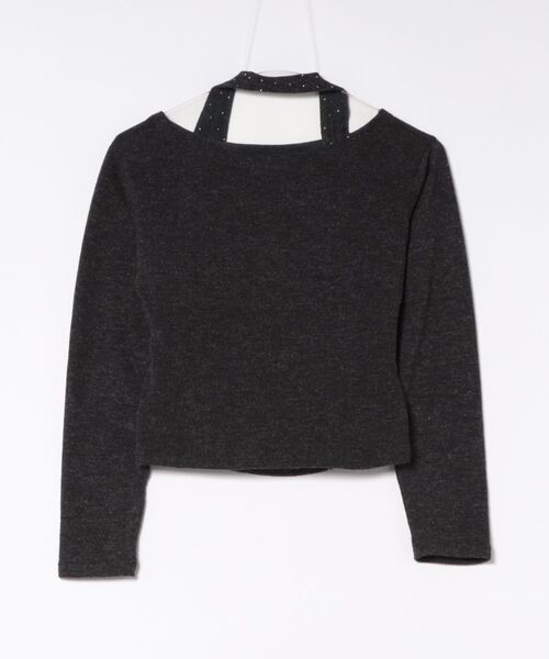 MEMECLE(メメクル)の「【 MEMECLE / メメクル 】ワンショル ドットレイヤード トップス(Tシャツ/カットソー・レディース・ダークグレー/ブラウン・MEDIUM/SMALL)」の16枚目の写真