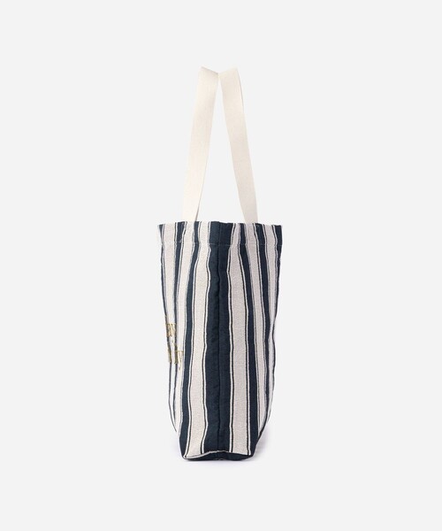 Saturdays NYC(サタデーズ ニューヨークシティ )の「Miller Stripe Tote Bag(トートバッグ・メンズ・ブルー/ワイン・FREE)」の3枚目の写真