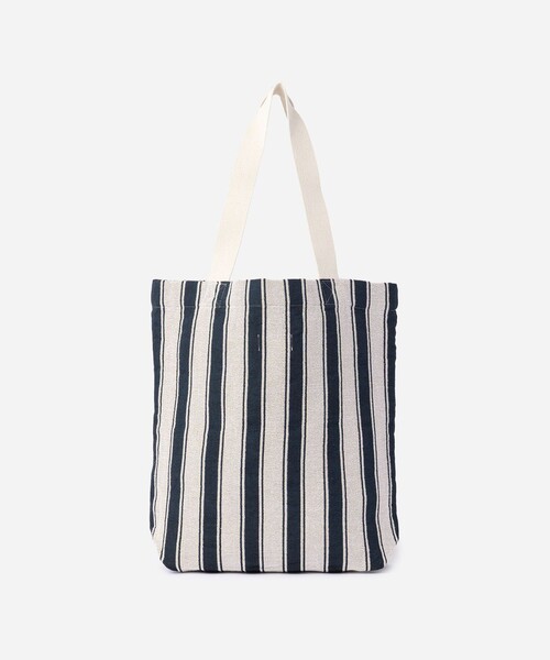 Saturdays NYC(サタデーズ ニューヨークシティ )の「Miller Stripe Tote Bag(トートバッグ・メンズ・ブルー/ワイン・FREE)」の4枚目の写真