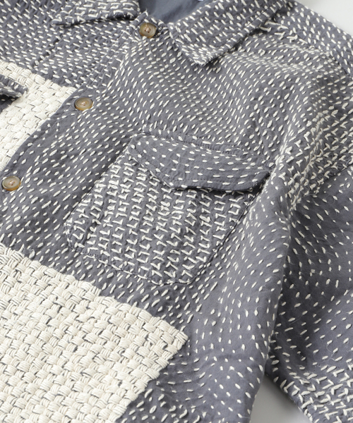 JOURNAL STANDARD(ジャーナルスタンダード)の「Eighteen East S/S WES SHIRT(シャツ/ブラウス・メンズ・グレー・LARGE/MEDIUM)」の3枚目の写真