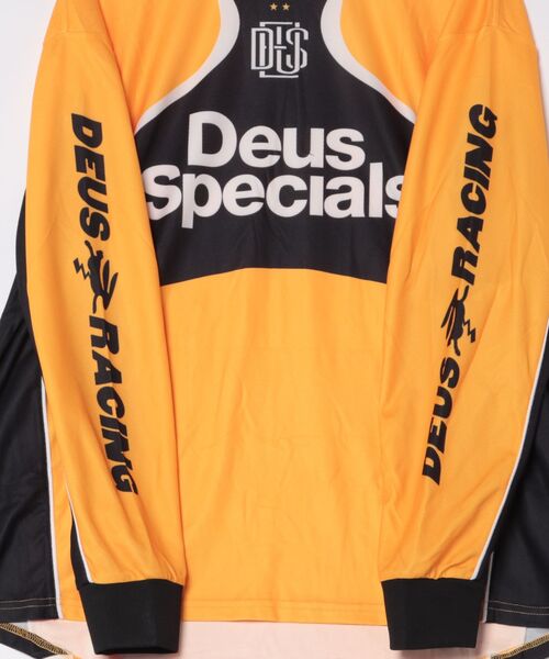 DEUS EX MACHINA(デウスエクスマキナ)の「SPECTACLE MOTO JERSEY(Tシャツ/カットソー・メンズ・イエロー/ロイヤルブルー・M/L)」の9枚目の写真