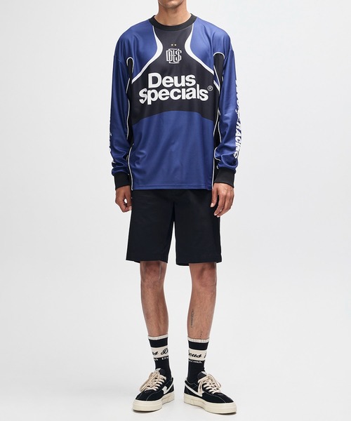 DEUS EX MACHINA(デウスエクスマキナ)の「SPECTACLE MOTO JERSEY(Tシャツ/カットソー・メンズ・イエロー/ロイヤルブルー・M/L)」の13枚目の写真