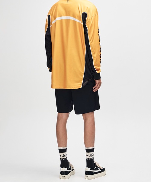 DEUS EX MACHINA(デウスエクスマキナ)の「SPECTACLE MOTO JERSEY(Tシャツ/カットソー・メンズ・イエロー/ロイヤルブルー・M/L)」の6枚目の写真