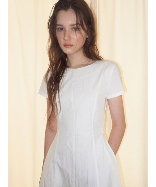 ETMON(エトモン)の「Side Button Stitch Dress, Ivory(ワンピース・レディース・その他・SMALL/MEDIUM)」の6枚目の写真